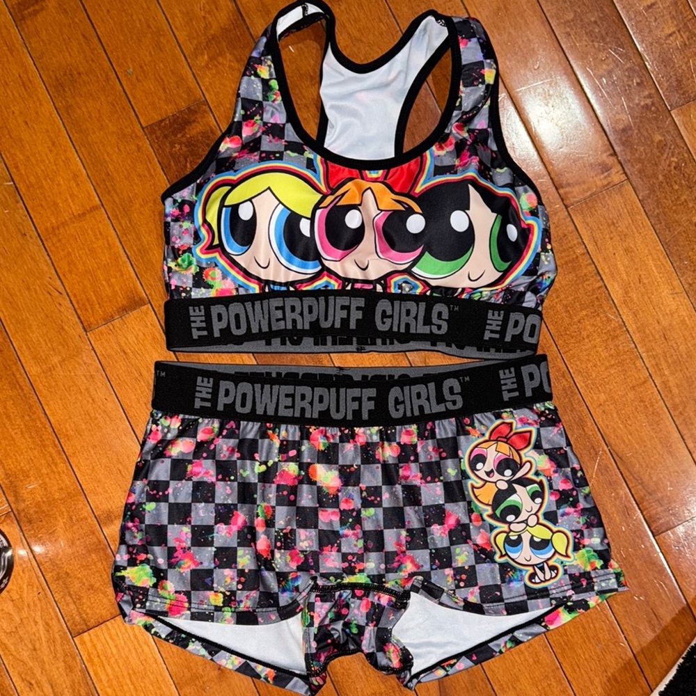 Powerpuff Girls Sports Bra and Shorts Set